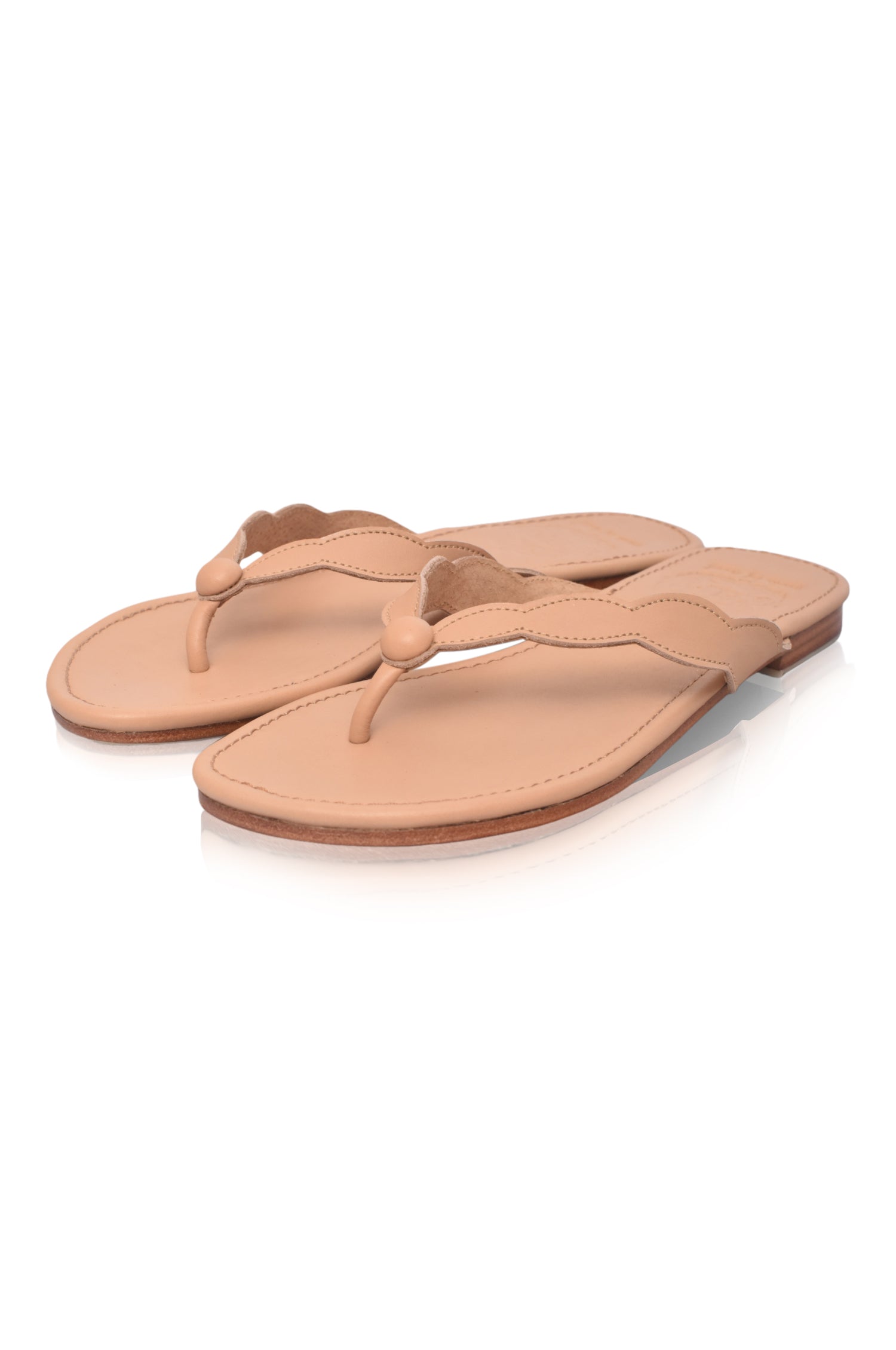 Nuvola Thong Leather Slides