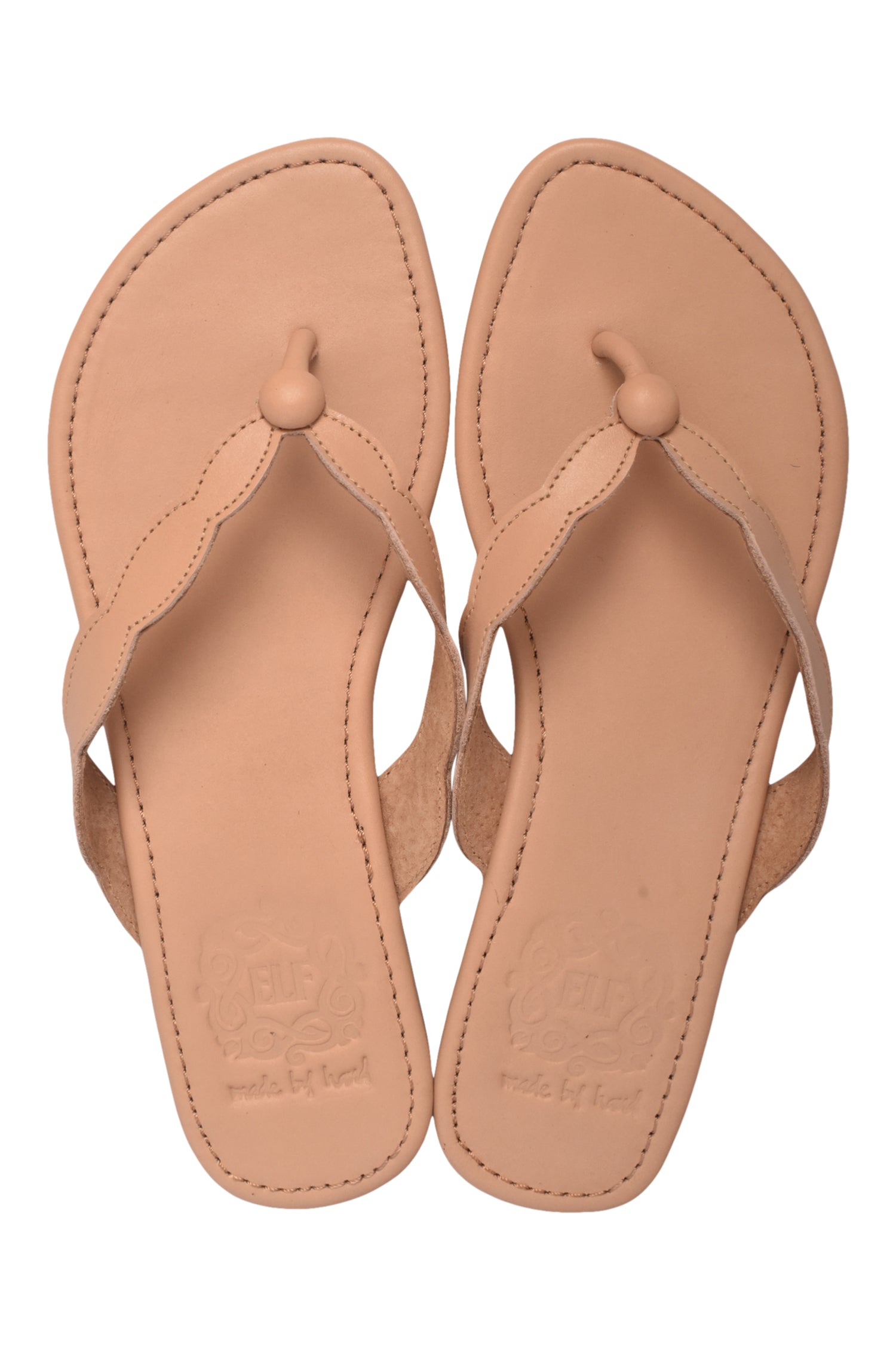 Buy Nuvola Thong Leather Slides by Bali ELF