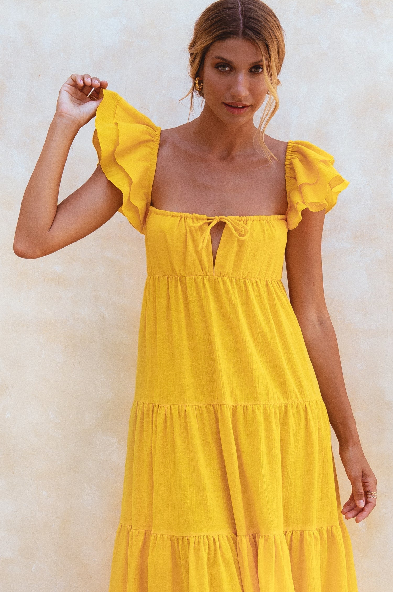 Buy Nymph Bohemian Linen Maxi Dress by Bali ELF