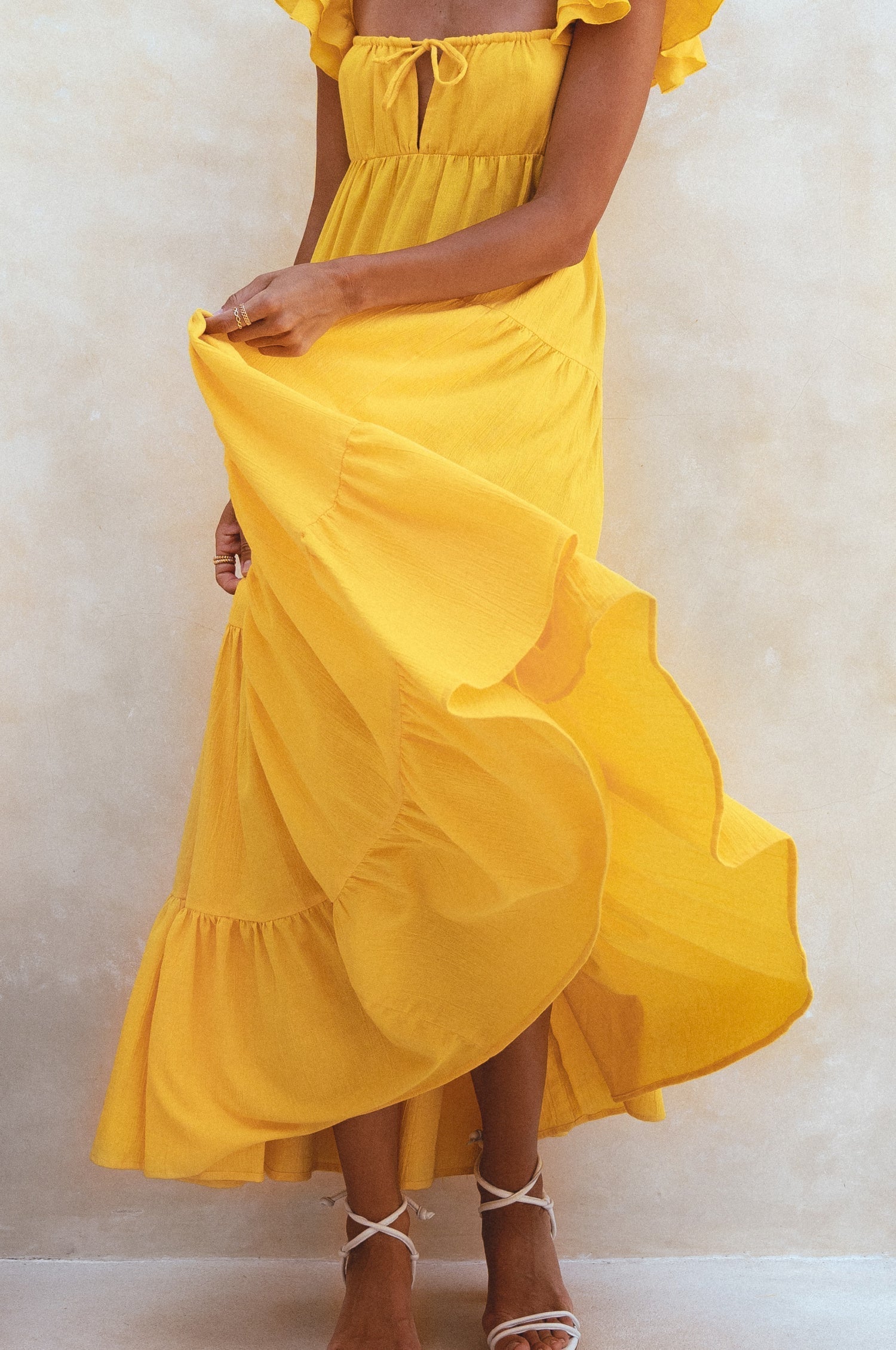 Buy Nymph Bohemian Linen Maxi Dress by Bali ELF