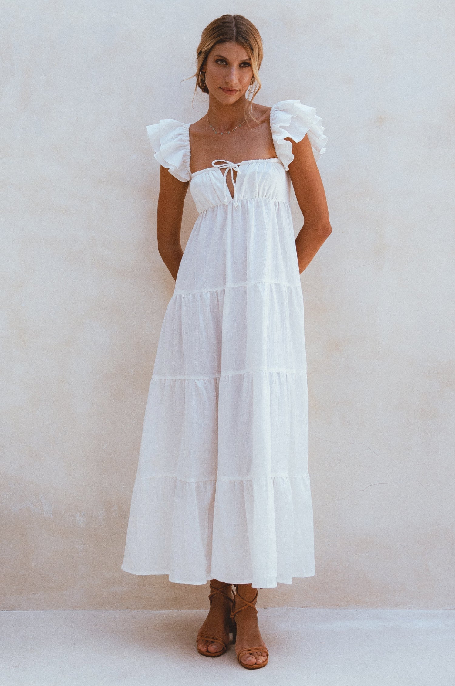 Buy Nymph Bohemian Linen Maxi Dress by Bali ELF