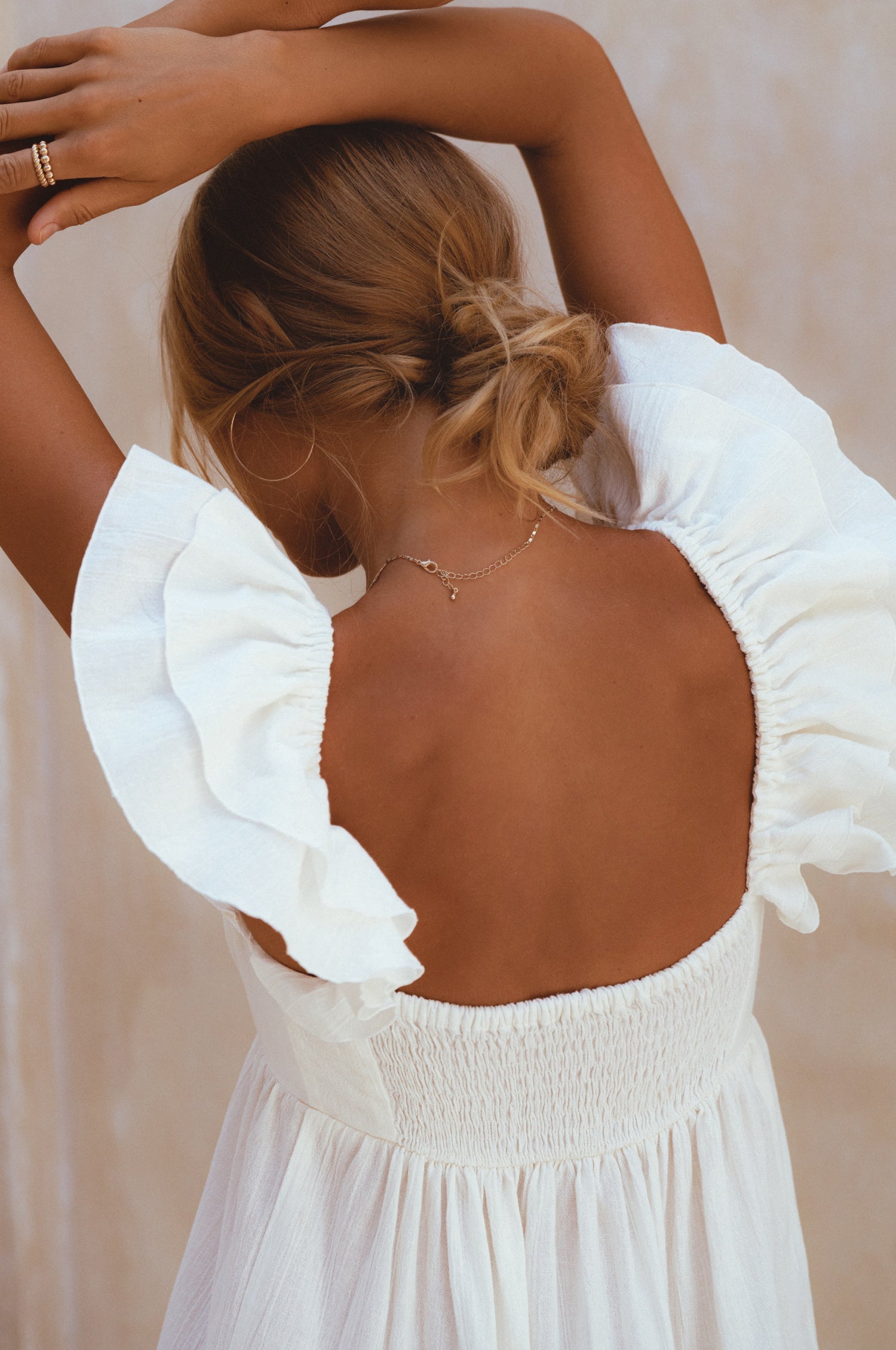 Buy Nymph Bohemian Linen Maxi Dress by Bali ELF