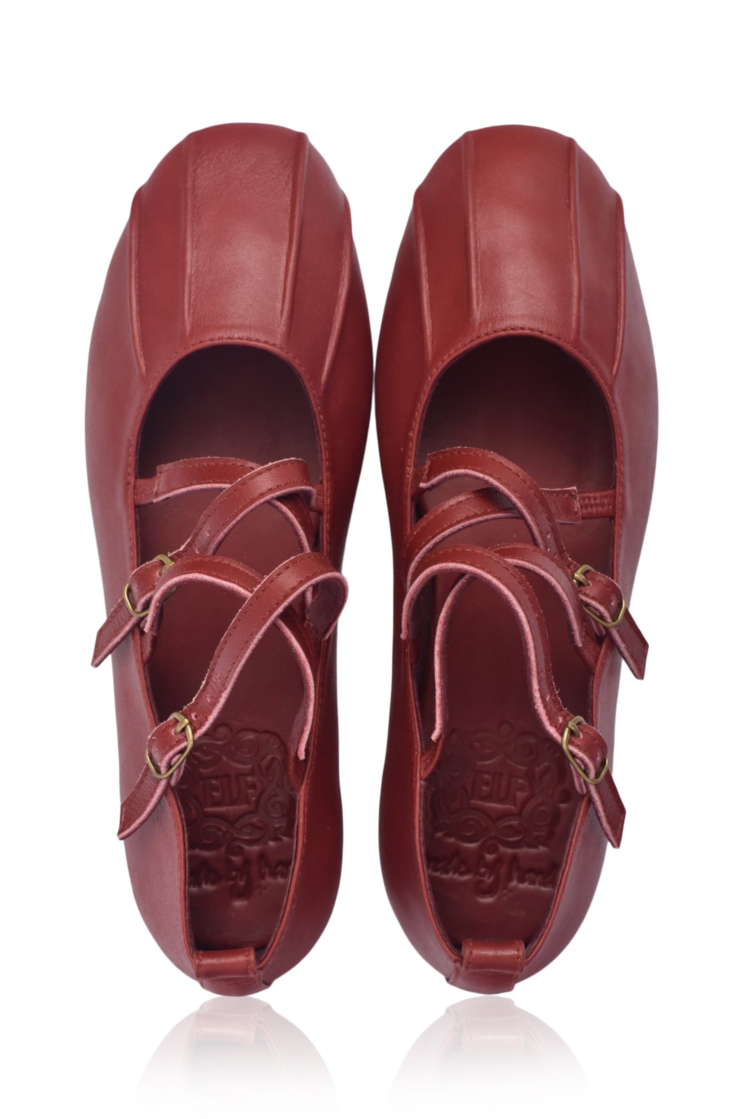 Buy Obsession Criss Cross Leather Flats by Bali ELF