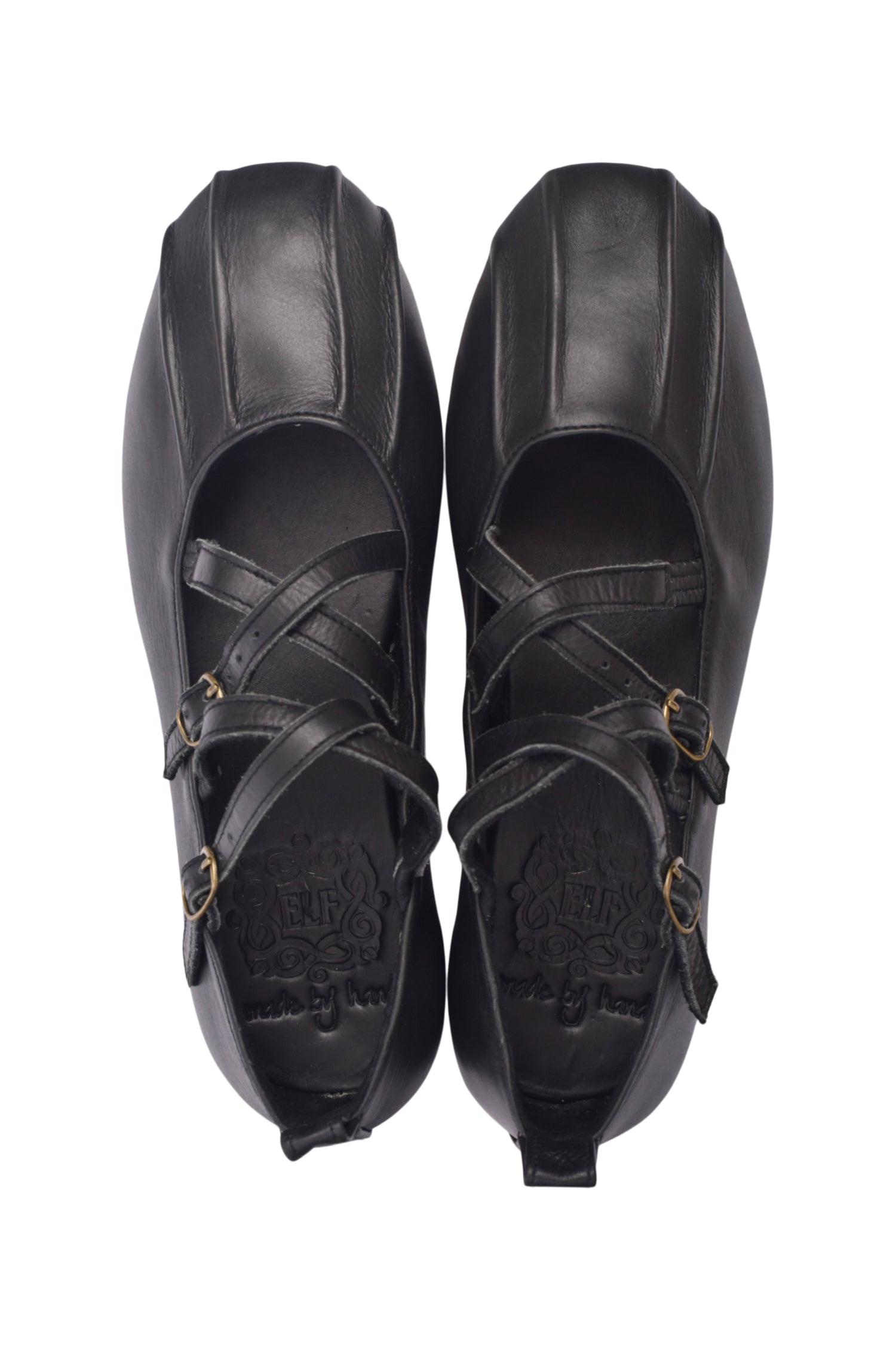 Buy Obsession Criss Cross Leather Flats by Bali ELF