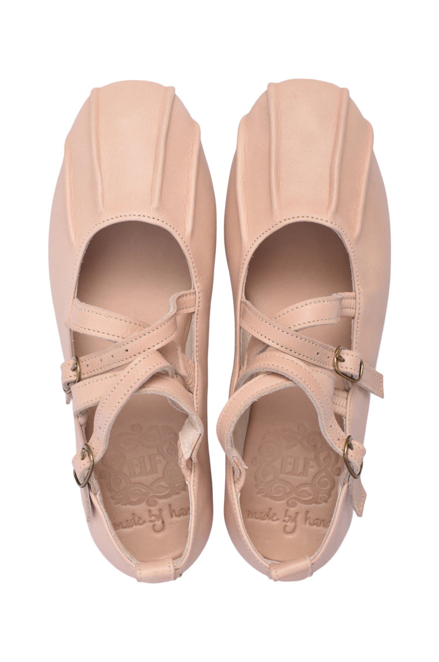 Buy Obsession Criss Cross Leather Flats by Bali ELF