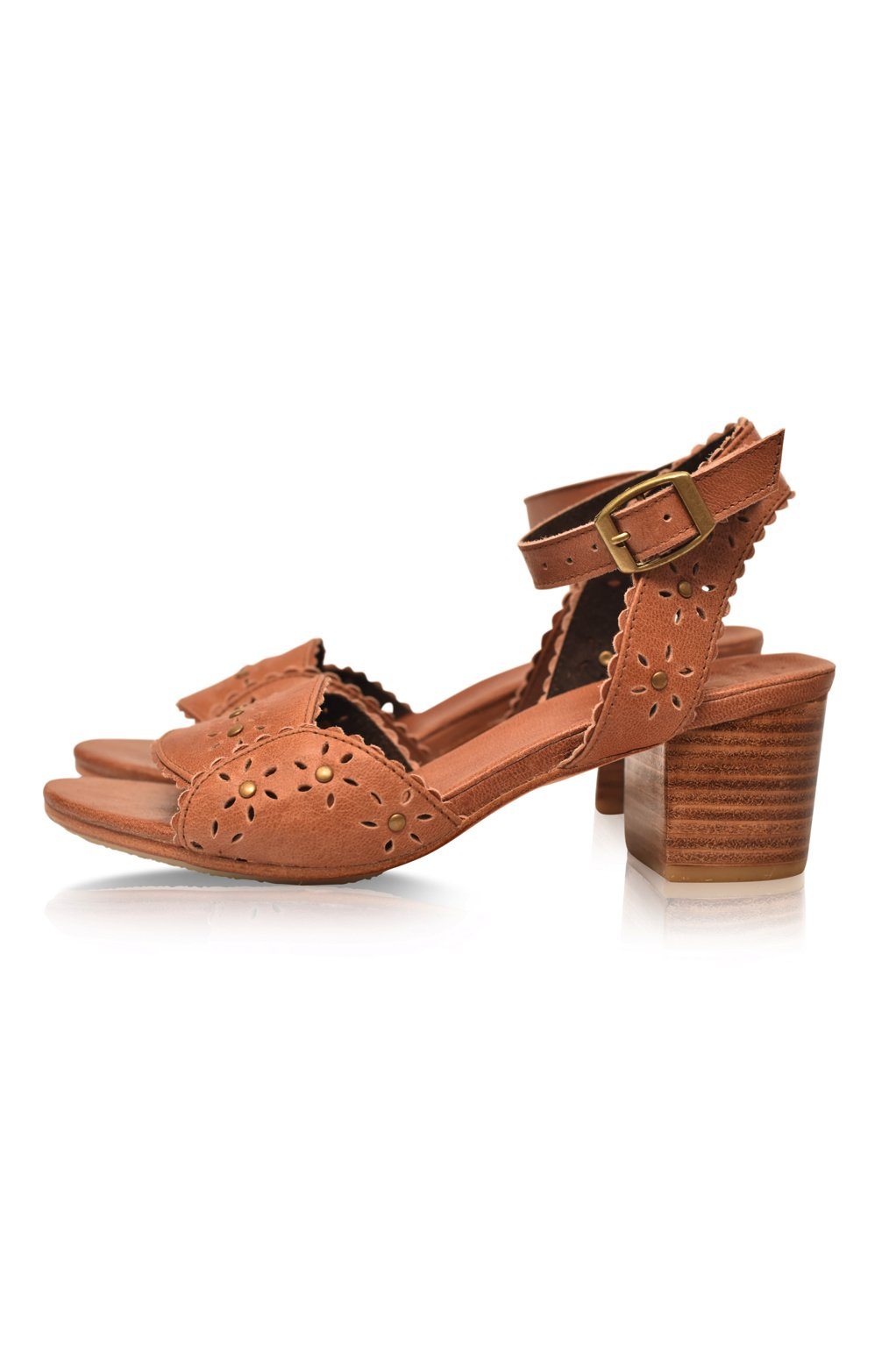 Buy Paloma Leather Heel Sandals by Bali ELF