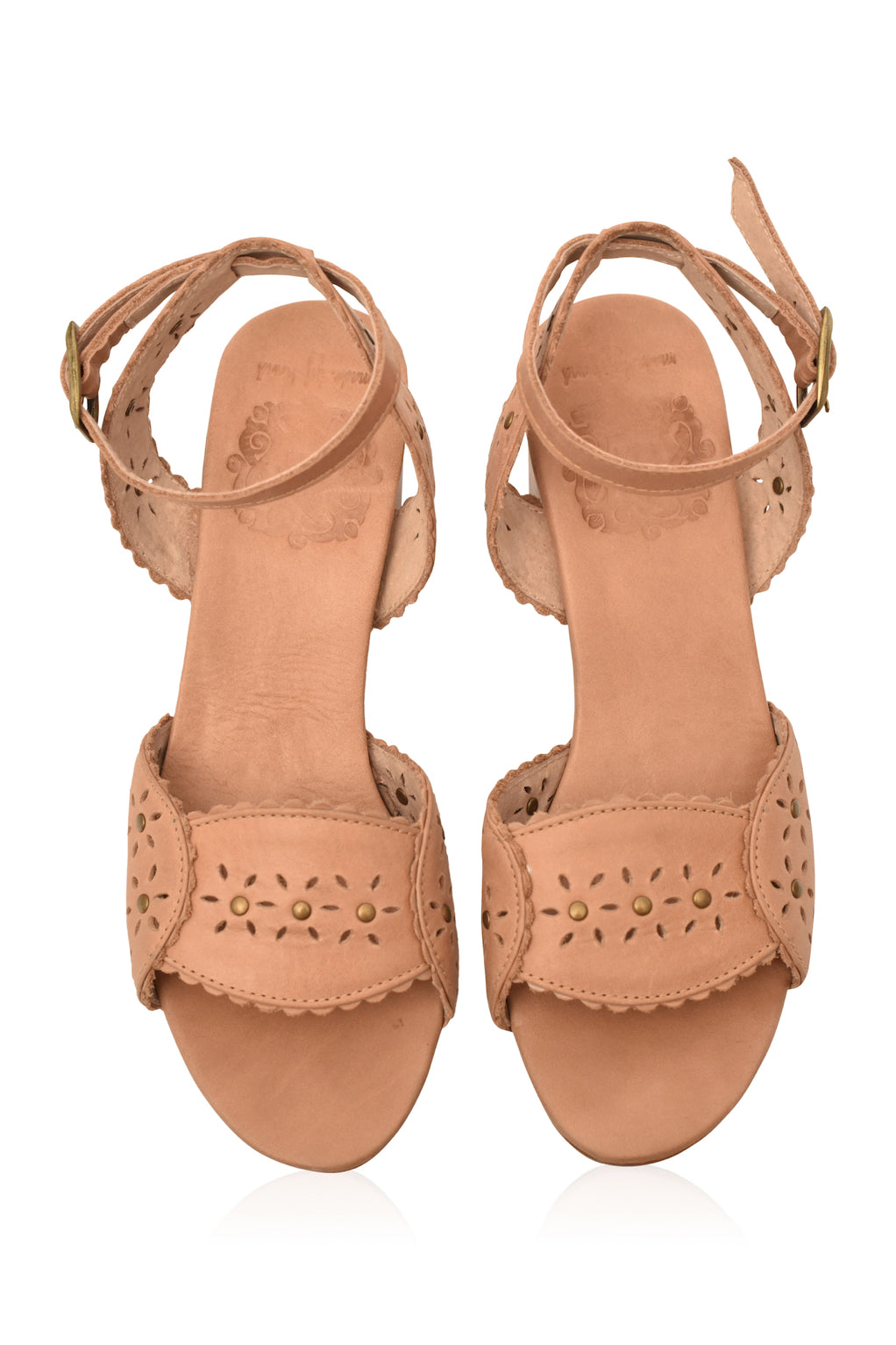 Buy Paloma Leather Heel Sandals by Bali ELF