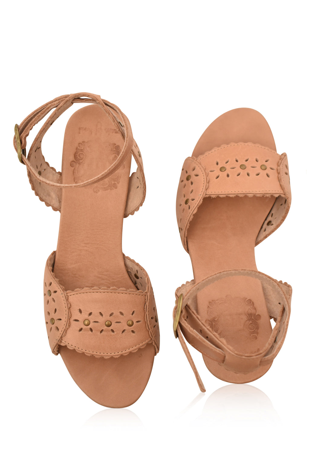 Buy Paloma Leather Heel Sandals by Bali ELF