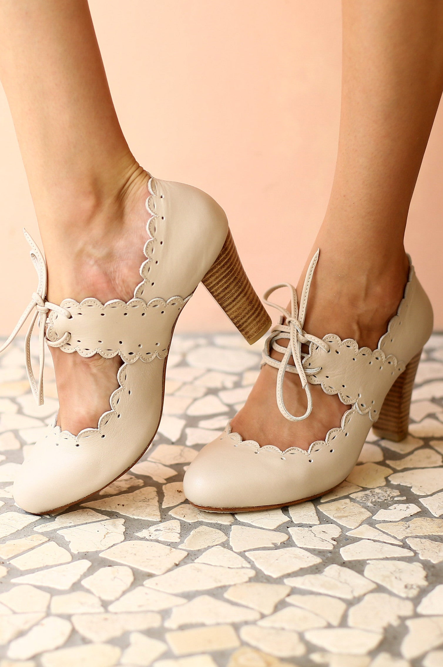 Buy Paradise Bird Leather Heels by Bali ELF