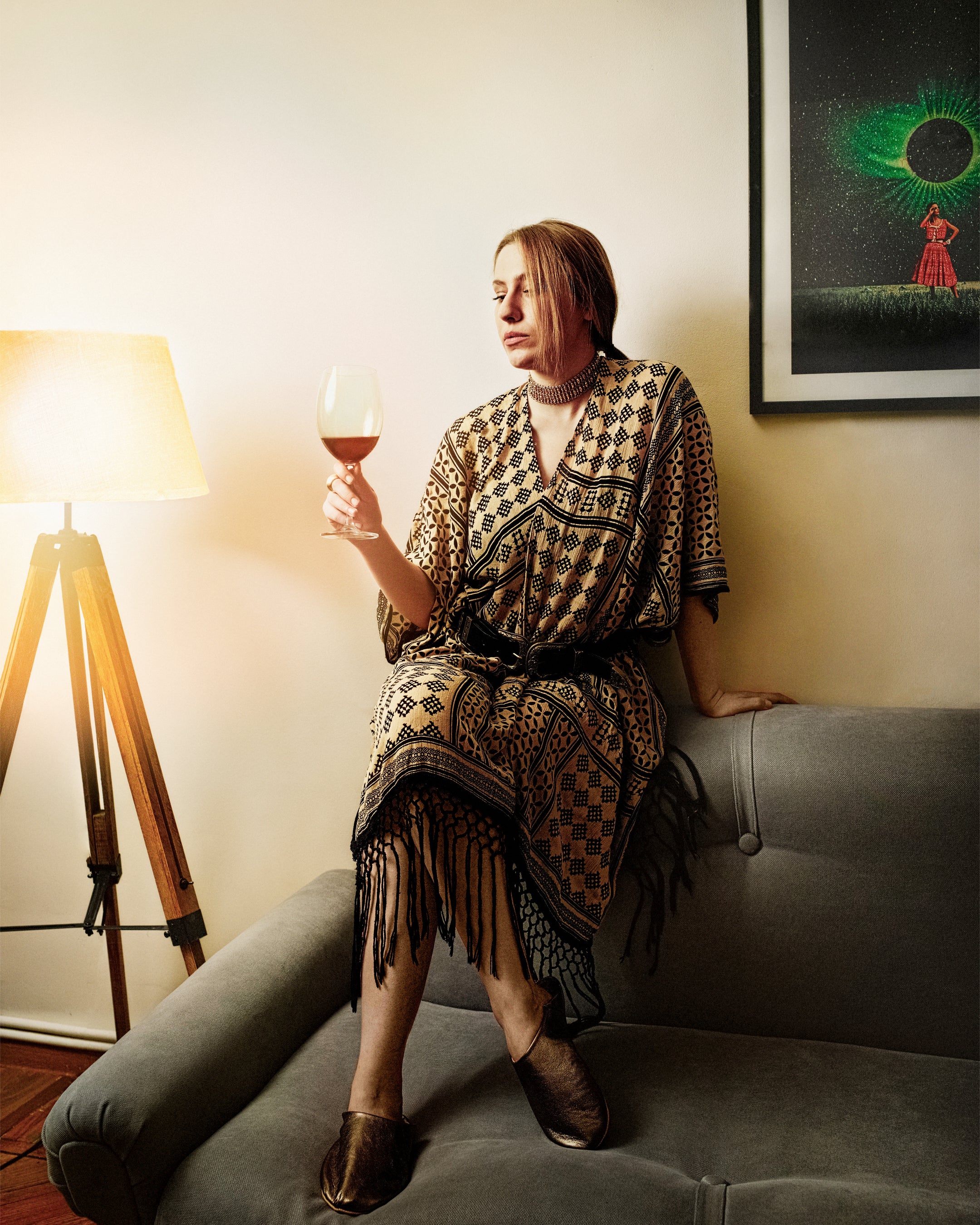 Platinum Moonlit - Leather Slippers