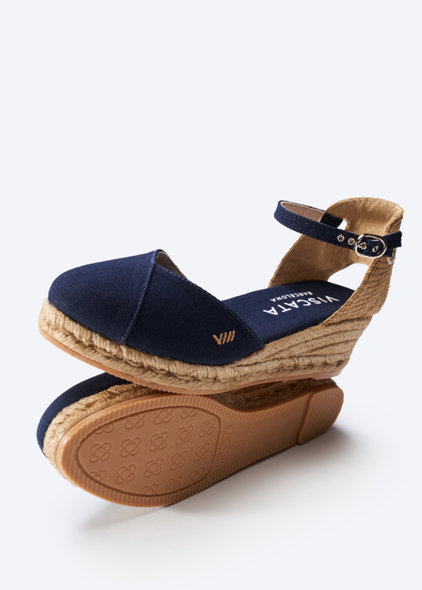 Buy Pubol Canvas Espadrille Wedges by Viscata