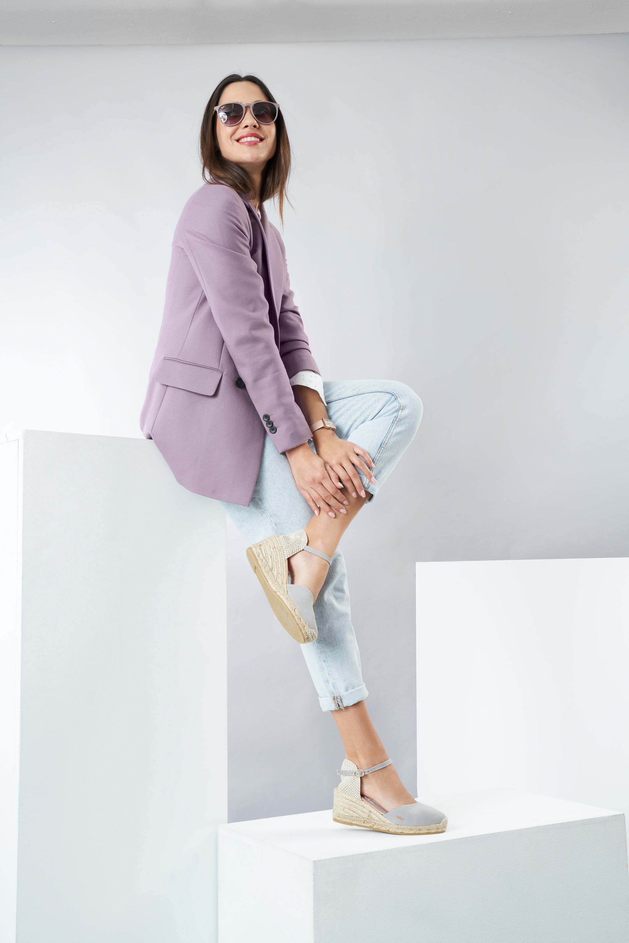 Buy Reus Canvas Espadrille Wedges by Viscata