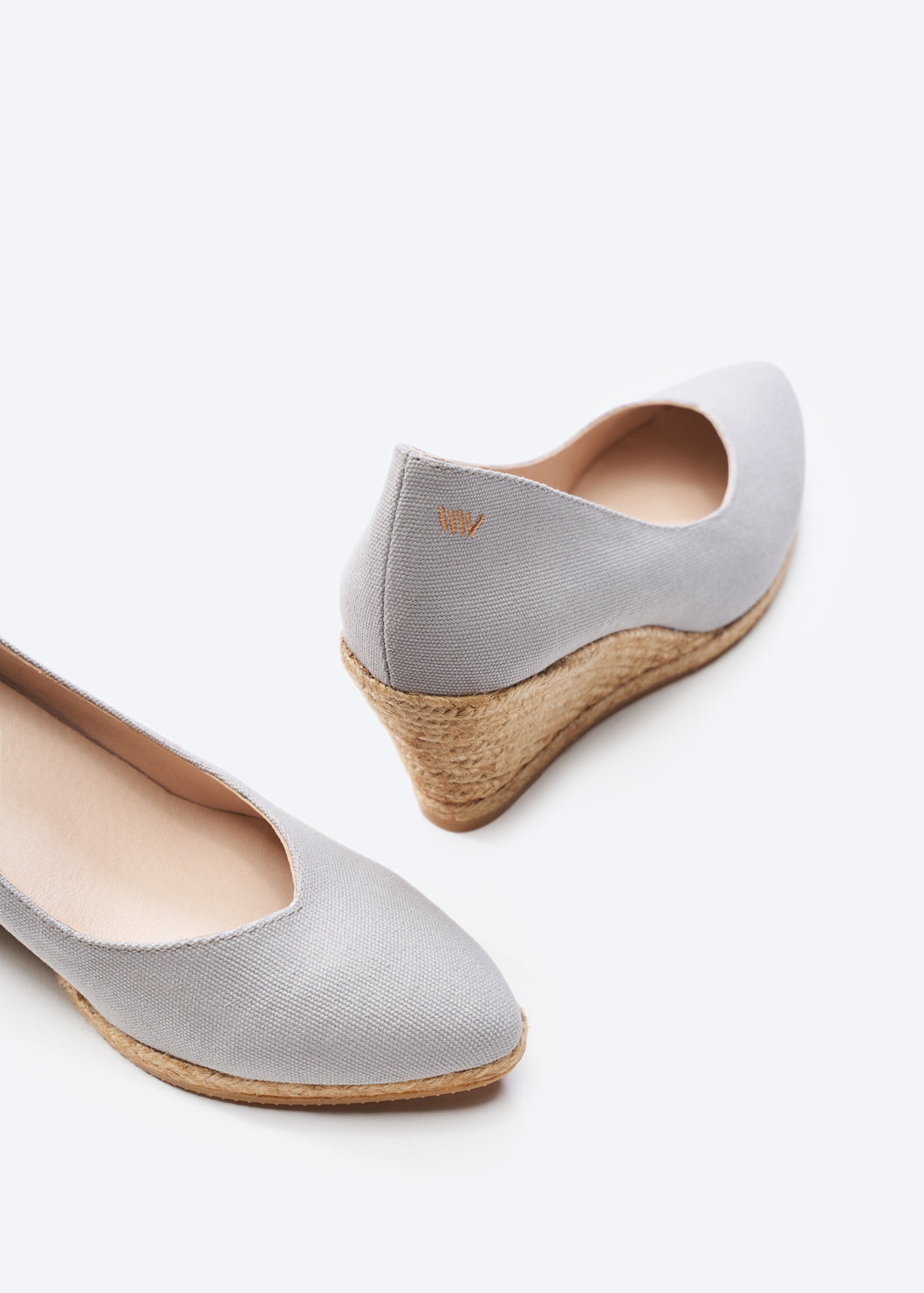 Buy Roses Canvas V Cut Espadrille Wedges by Viscata