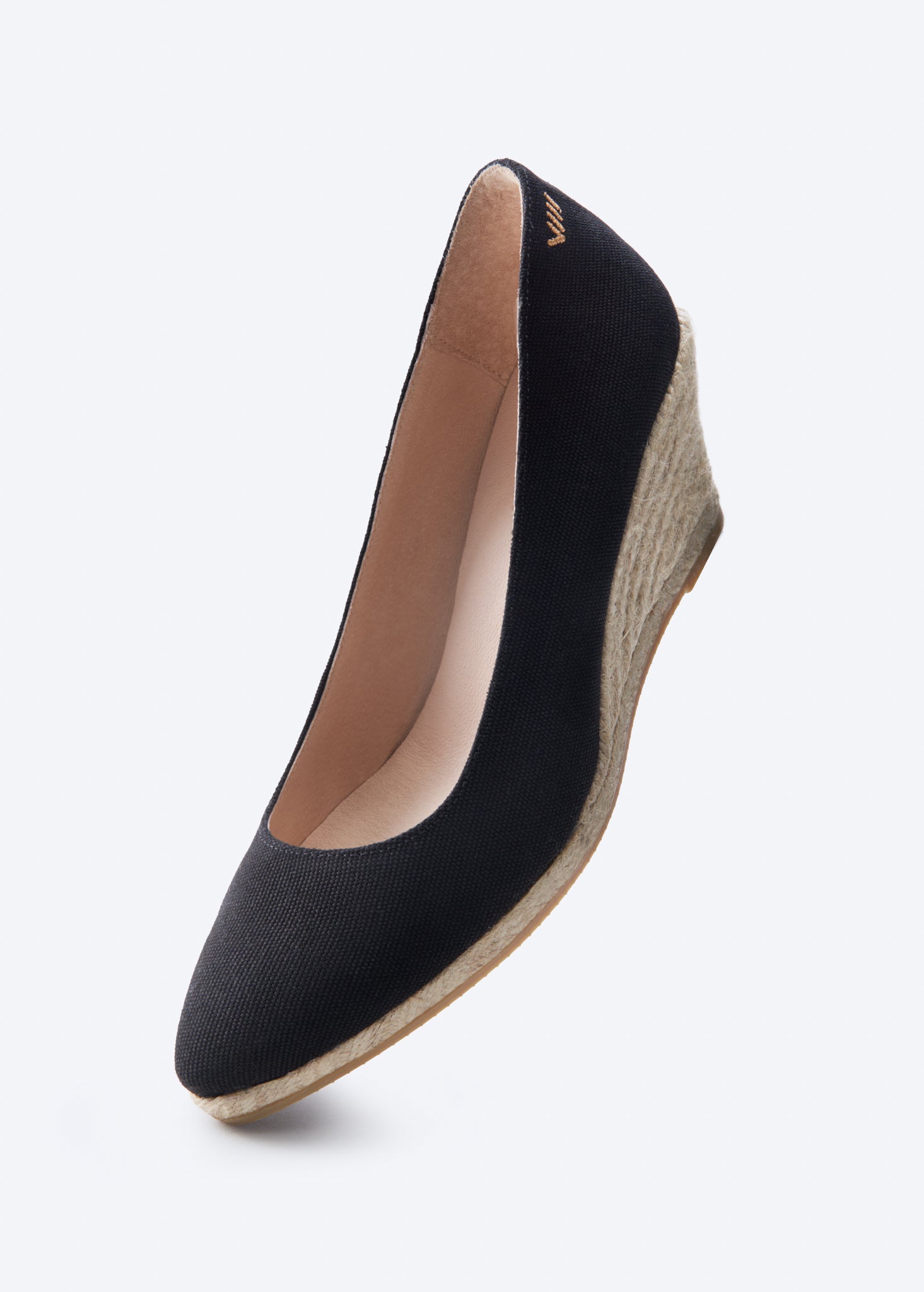 Buy Roses Canvas U Cut Espadrille Wedges by Viscata