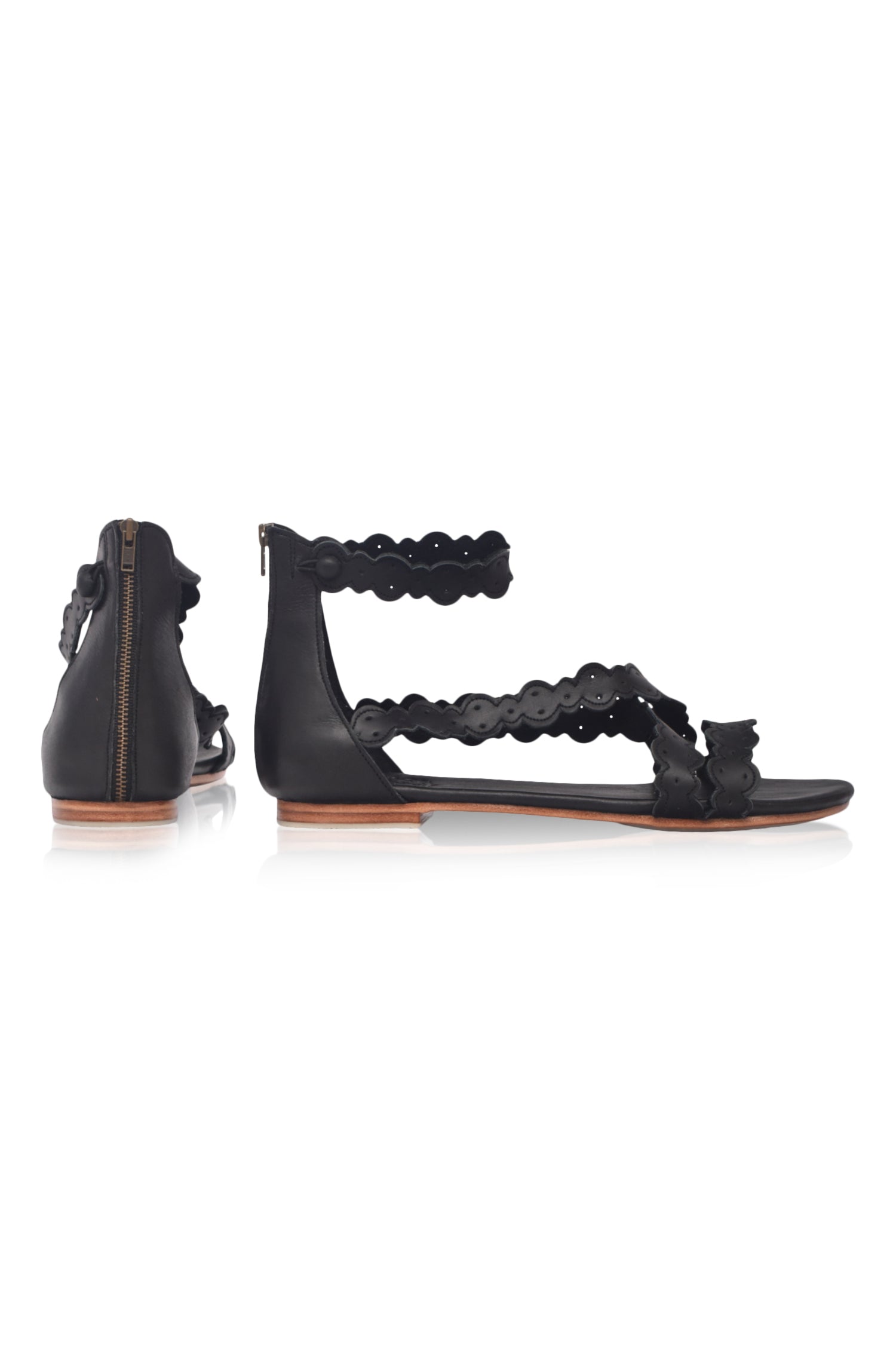 Buy Salty Sea Criss Cross Leather Sandals by Bali ELF