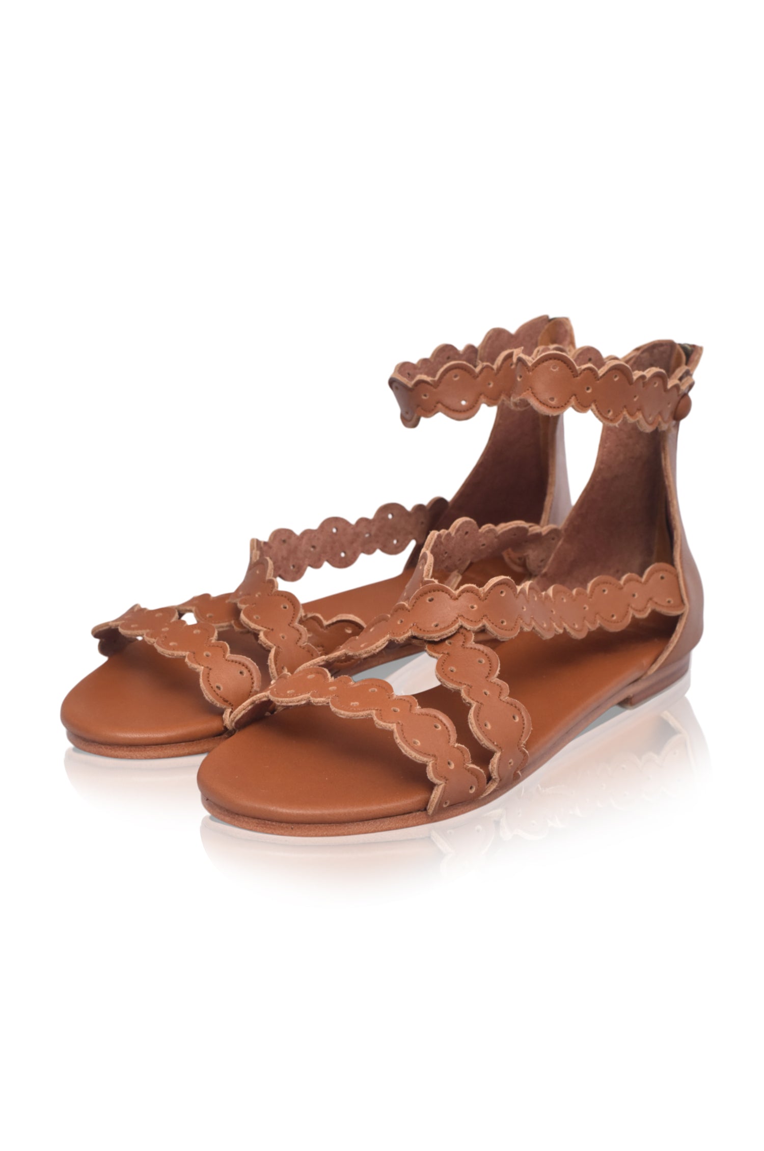 Buy Salty Sea Criss Cross Leather Sandals by Bali ELF