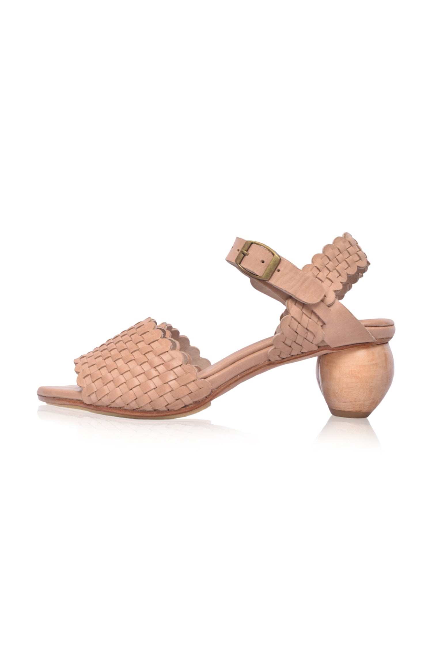 Buy Sicily Wooden Heel Woven Sandals by Bali ELF