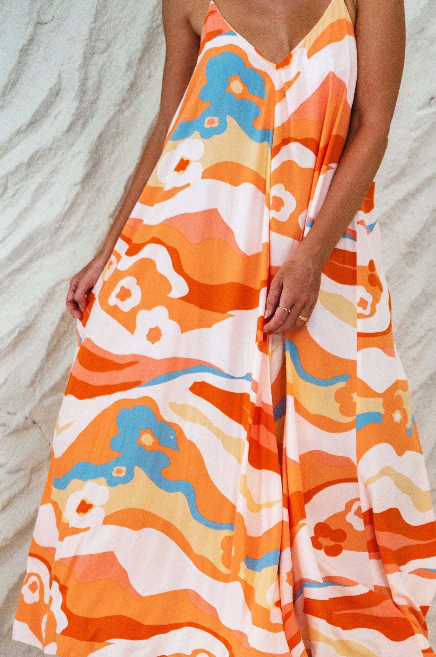 Buy Silky Wind Strappy Maxi Dress by Bali ELF