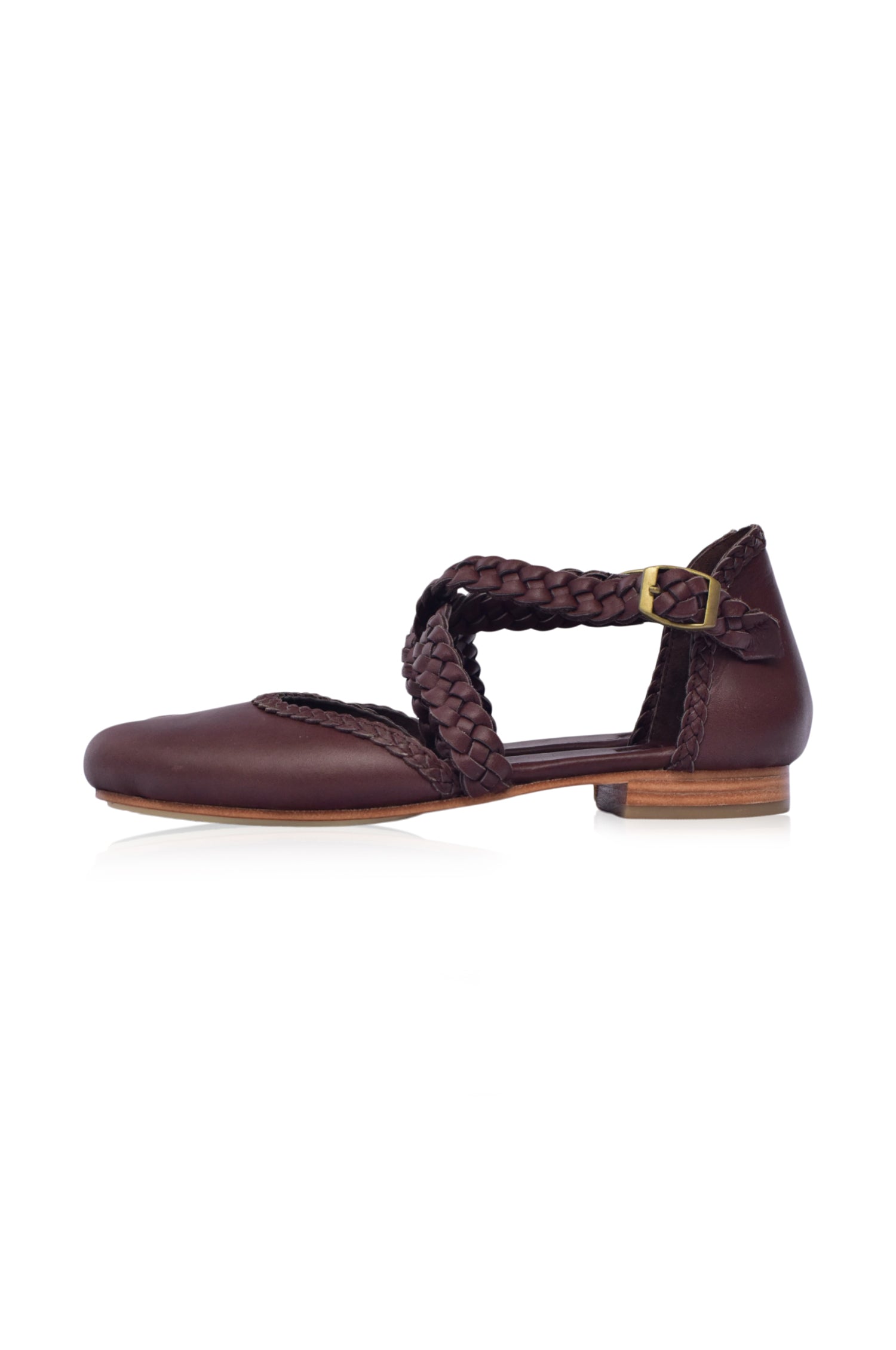 Buy Tallulah Braided Leather Flats by Bali ELF