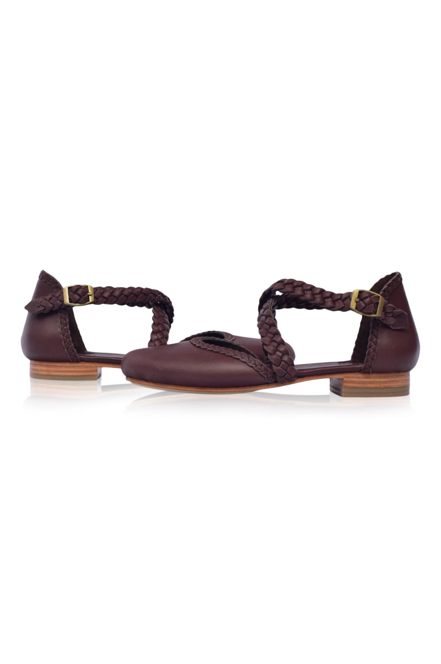 Buy Tallulah Braided Leather Flats by Bali ELF