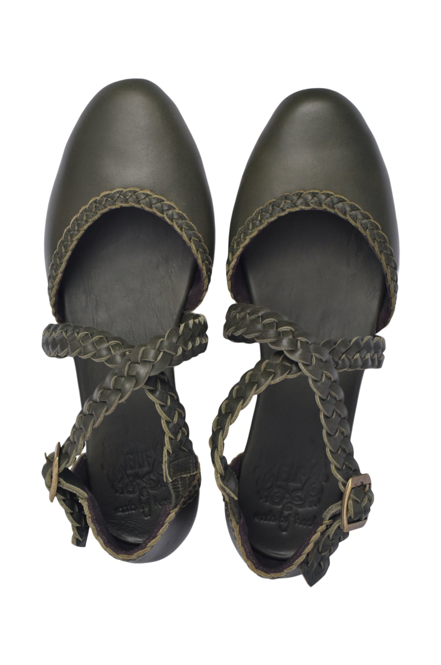 Buy Tallulah Braided Leather Flats by Bali ELF