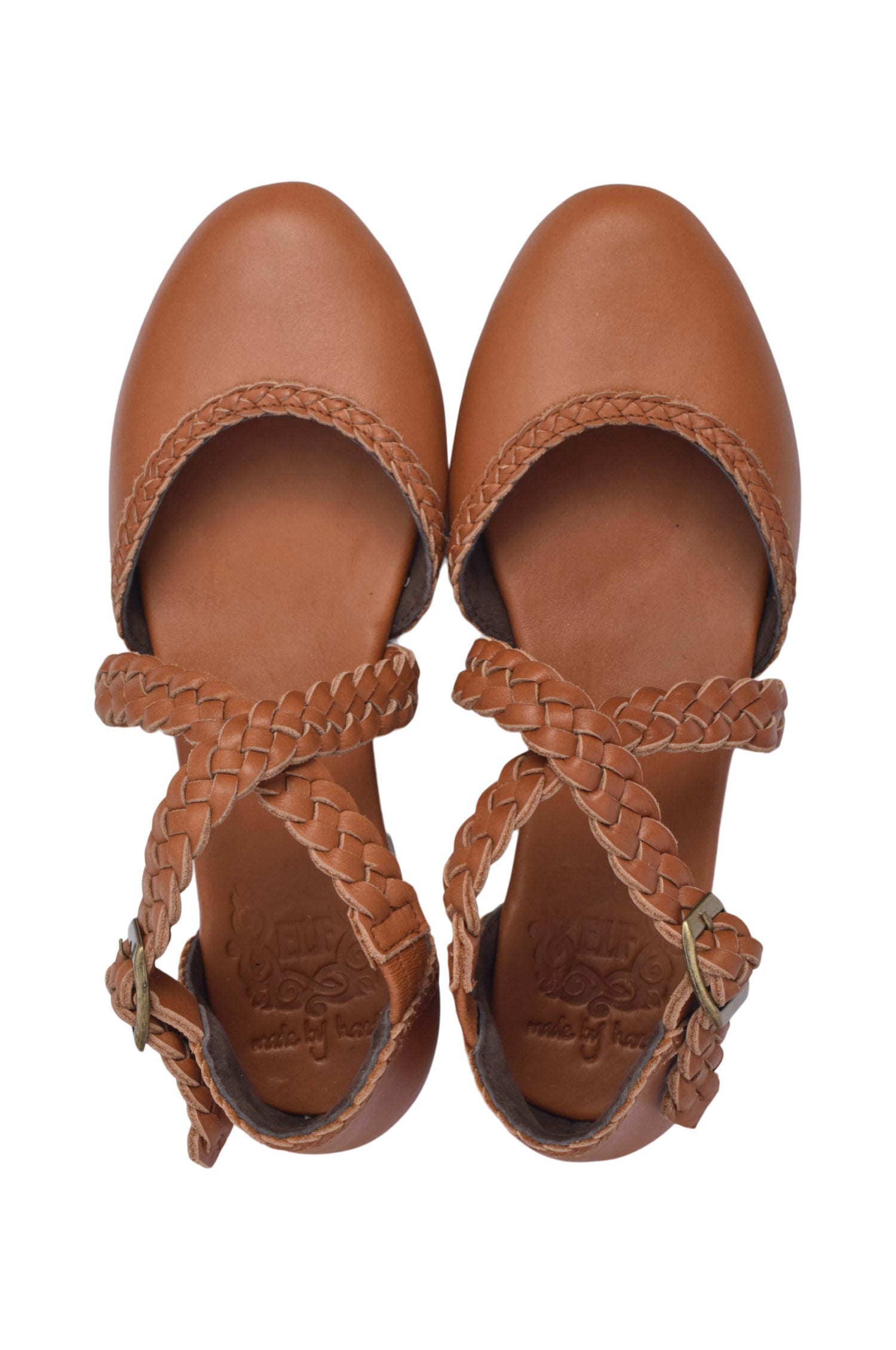 Buy Tallulah Braided Leather Flats by Bali ELF