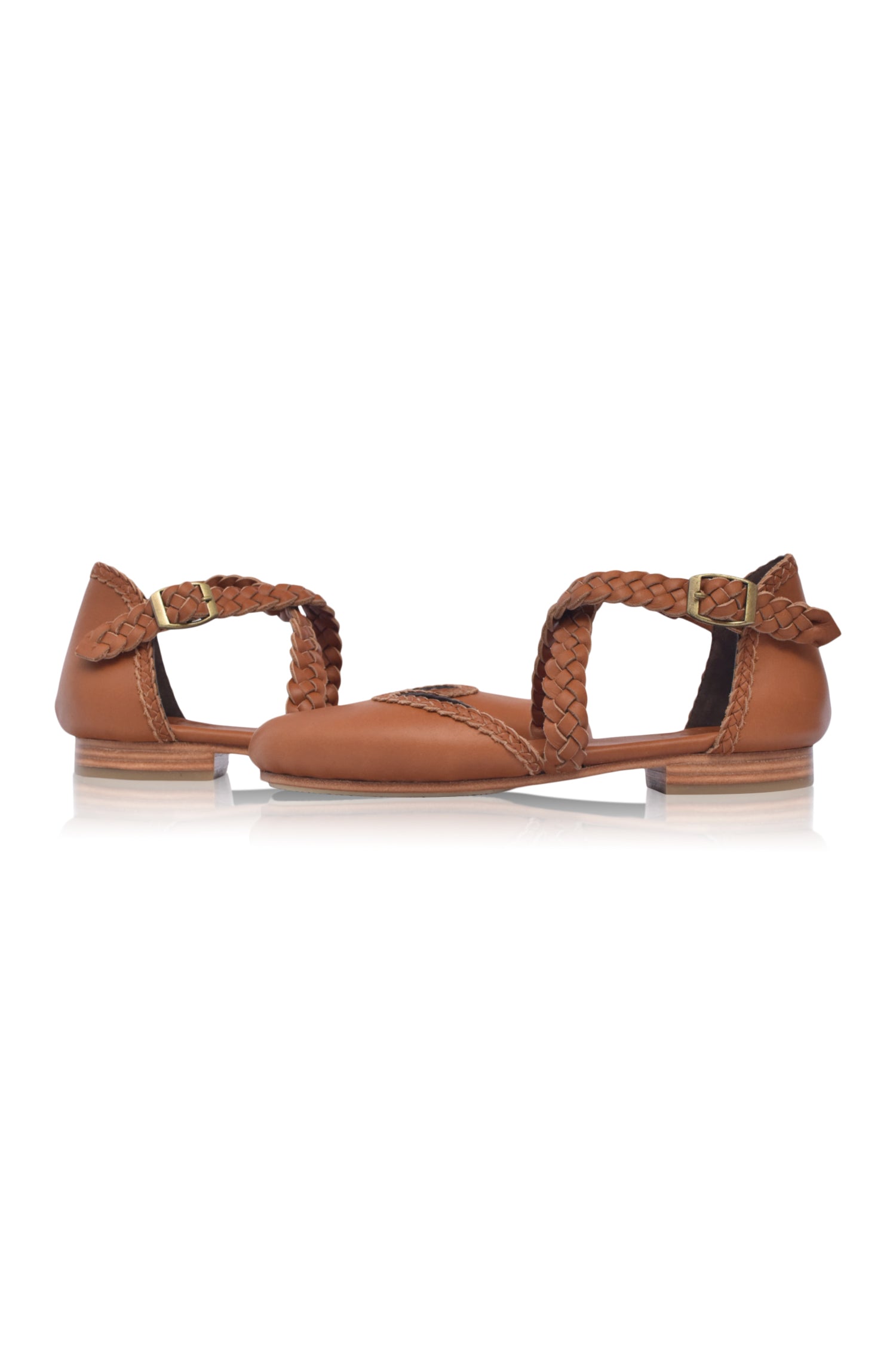 Buy Tallulah Braided Leather Flats by Bali ELF