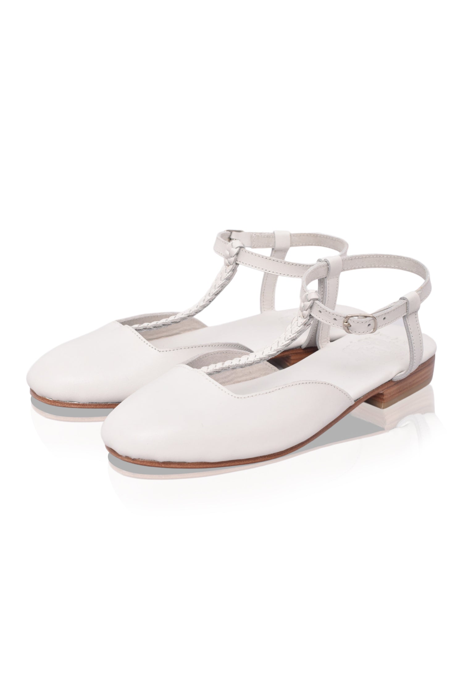 Buy Tresser Slingback Leather Flats by Bali ELF