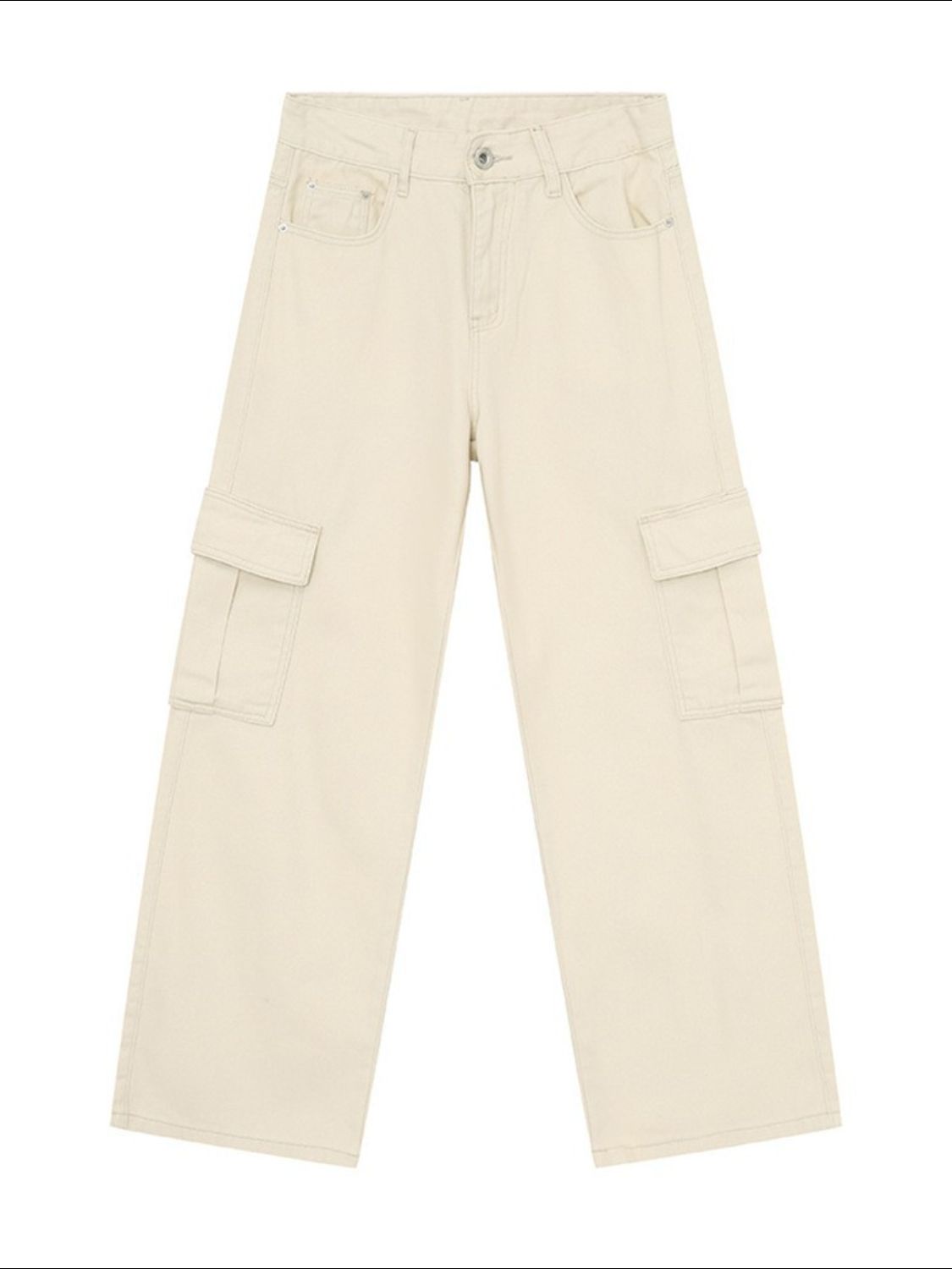 Buy Wide Leg Cargo Jeans by Faz