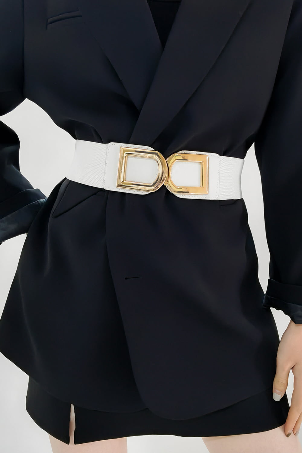 Buy Double D Buckle PU Belt by Faz