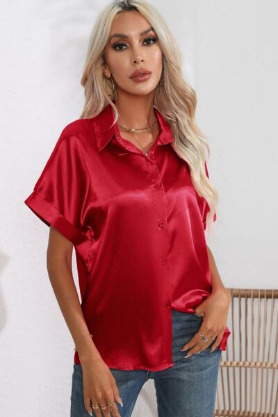 Buy Collared Neck Short Sleeve Shirt by B&S