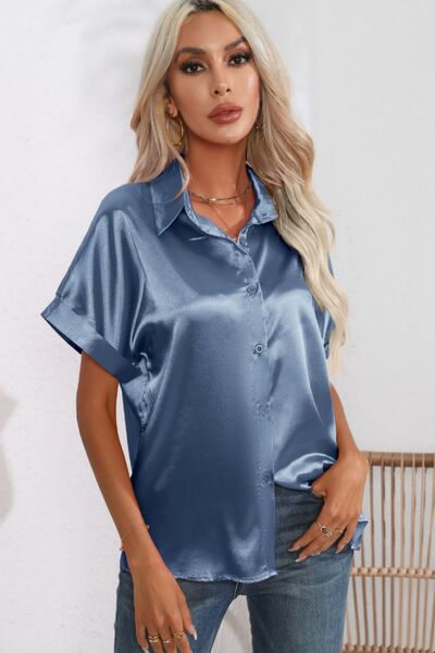 Buy Collared Neck Short Sleeve Shirt by B&S