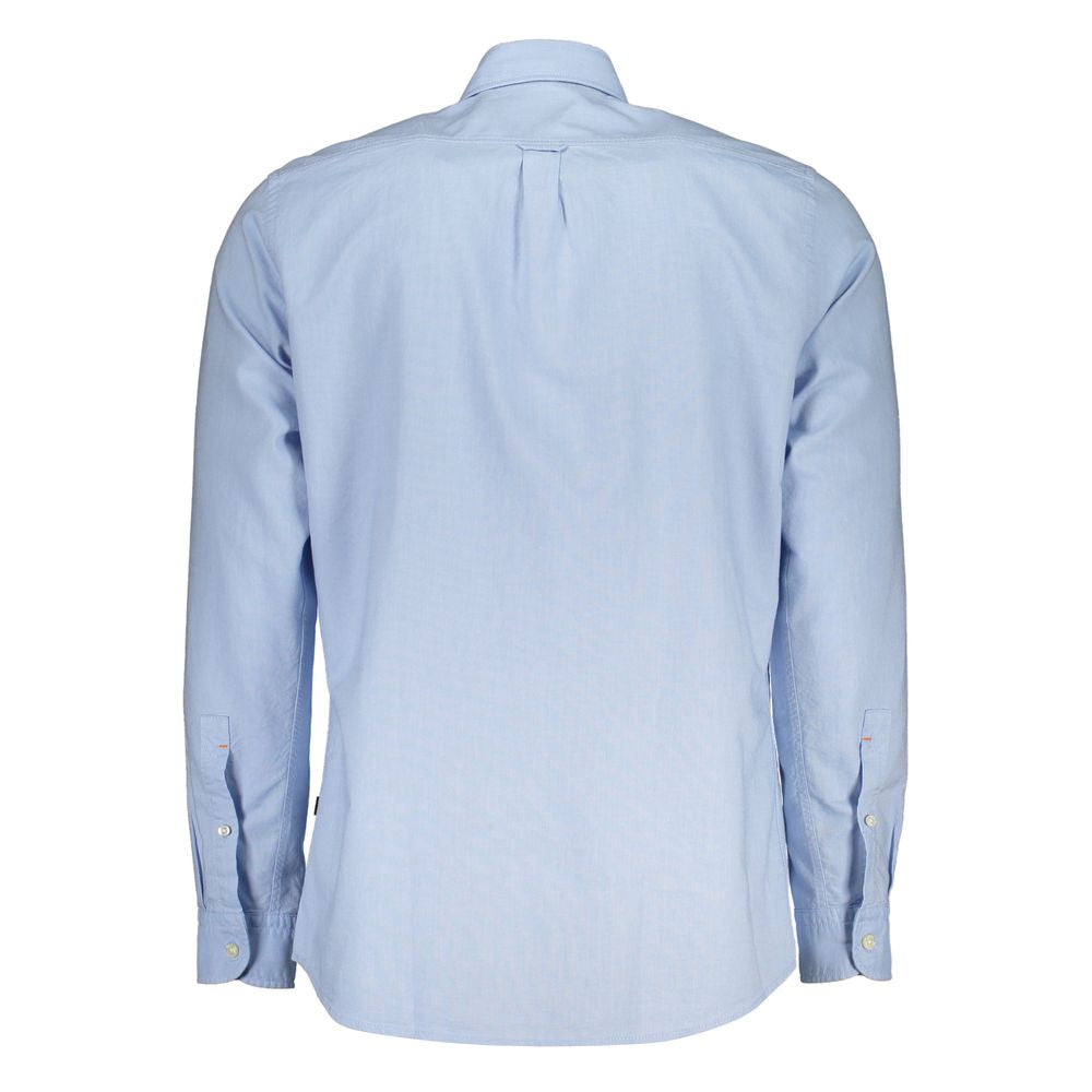 Elegant Light Blue Button-Down Shirt