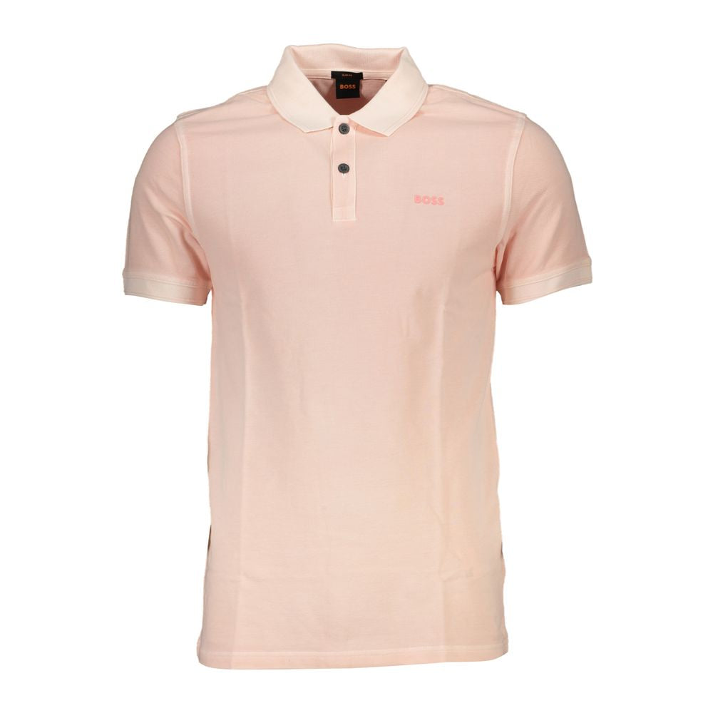 Elegant Slim Fit Pink Polo Shirt