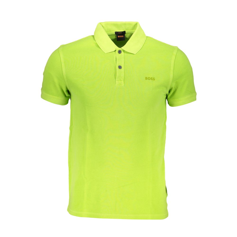Sleek Slim Fit Green Polo for Sophisticated Style