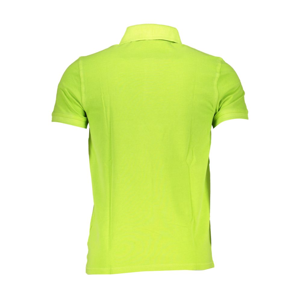 Sleek Slim Fit Green Polo for Sophisticated Style