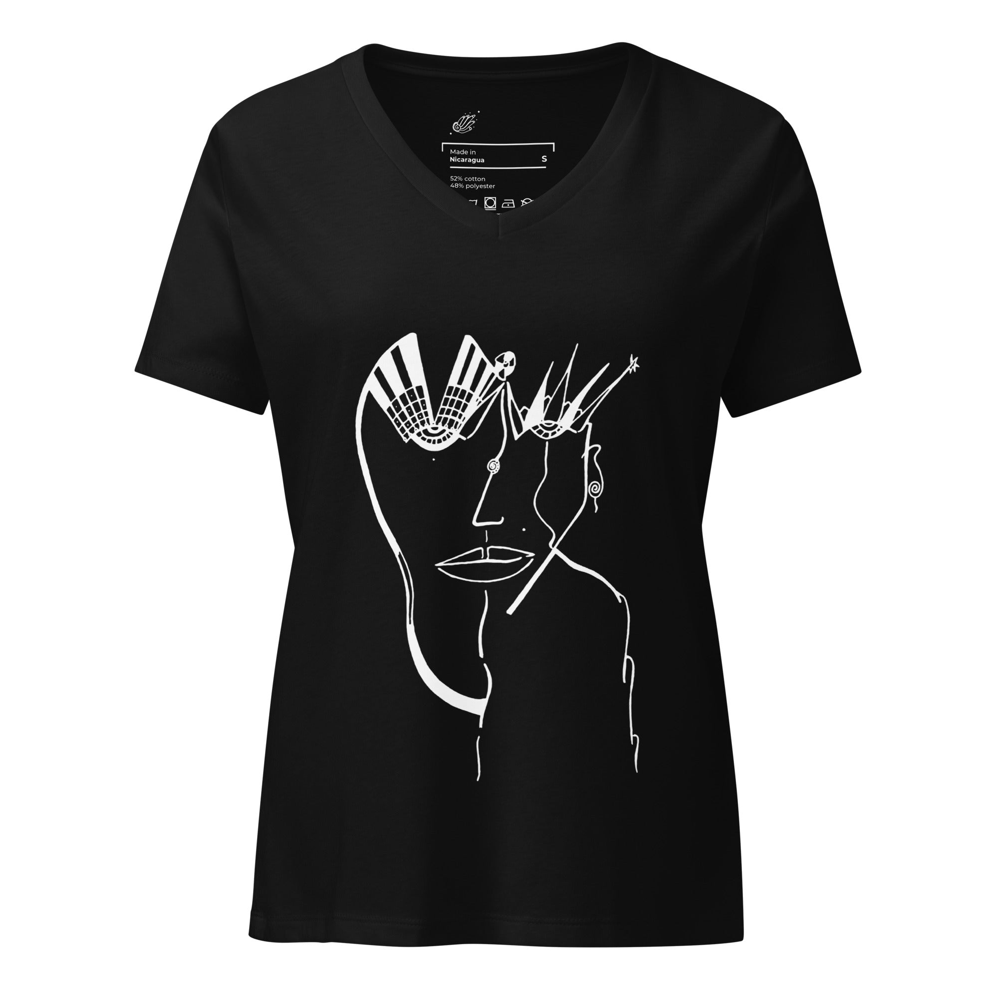 Heart Keys - Women’s relaxed v-neck t-shirt