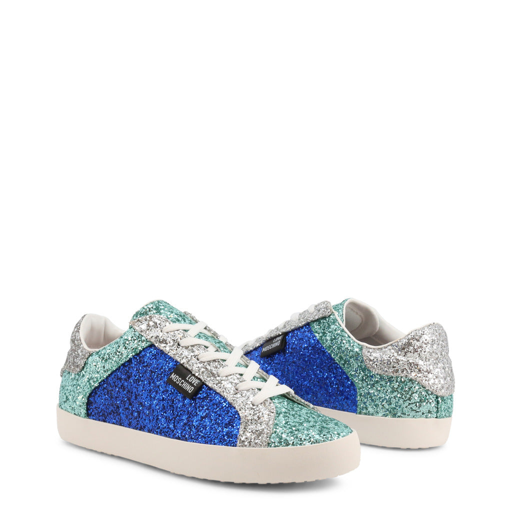 Love Moschino Embellished Glitter Trainers