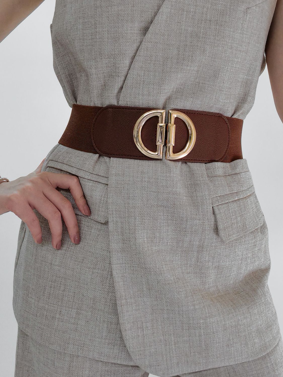 Buy D Buckle Elastic Belt by Faz