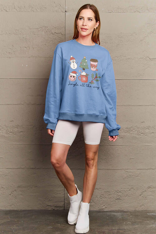 Buy Full Size JINGLE ALL THE WAY Long Sleeve Sweatshirt by Faz