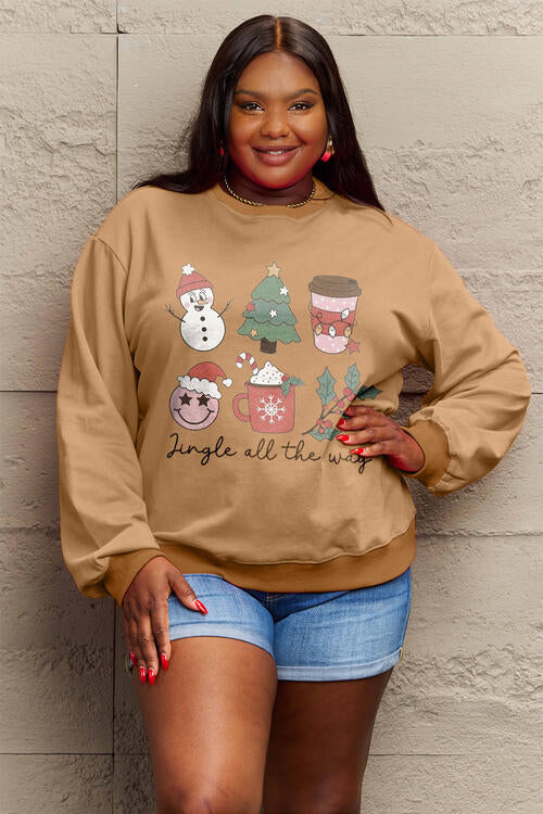 Buy Full Size JINGLE ALL THE WAY Long Sleeve Sweatshirt by Faz