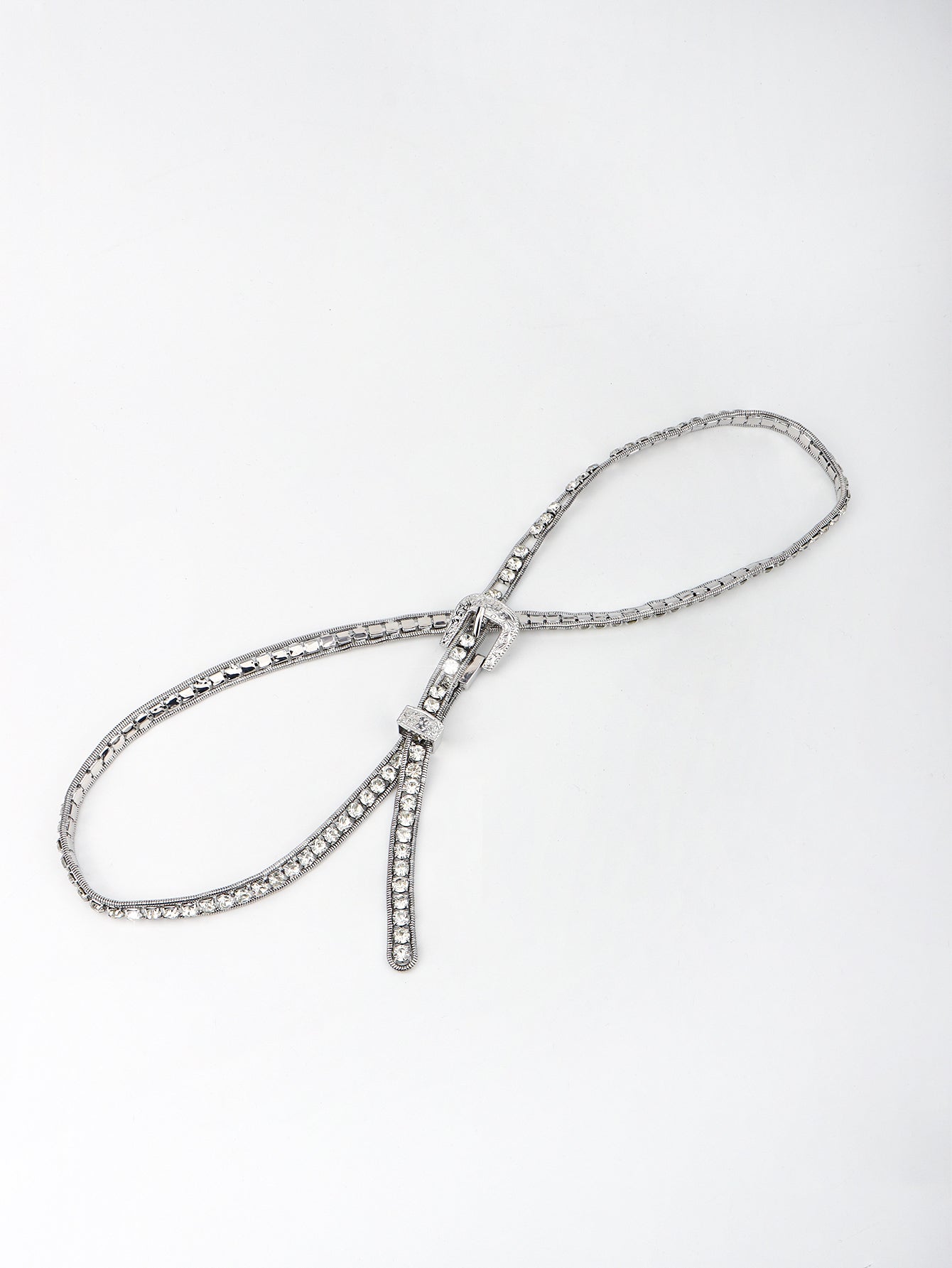 Buy Rhinestone Metal Belt by Faz