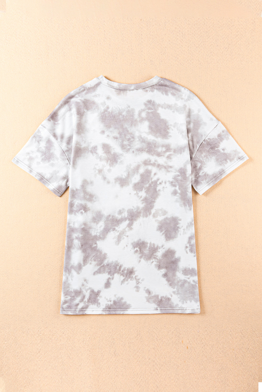 Buy Tie-Dye Round Neck Short Sleeve Tunic Tee by Faz
