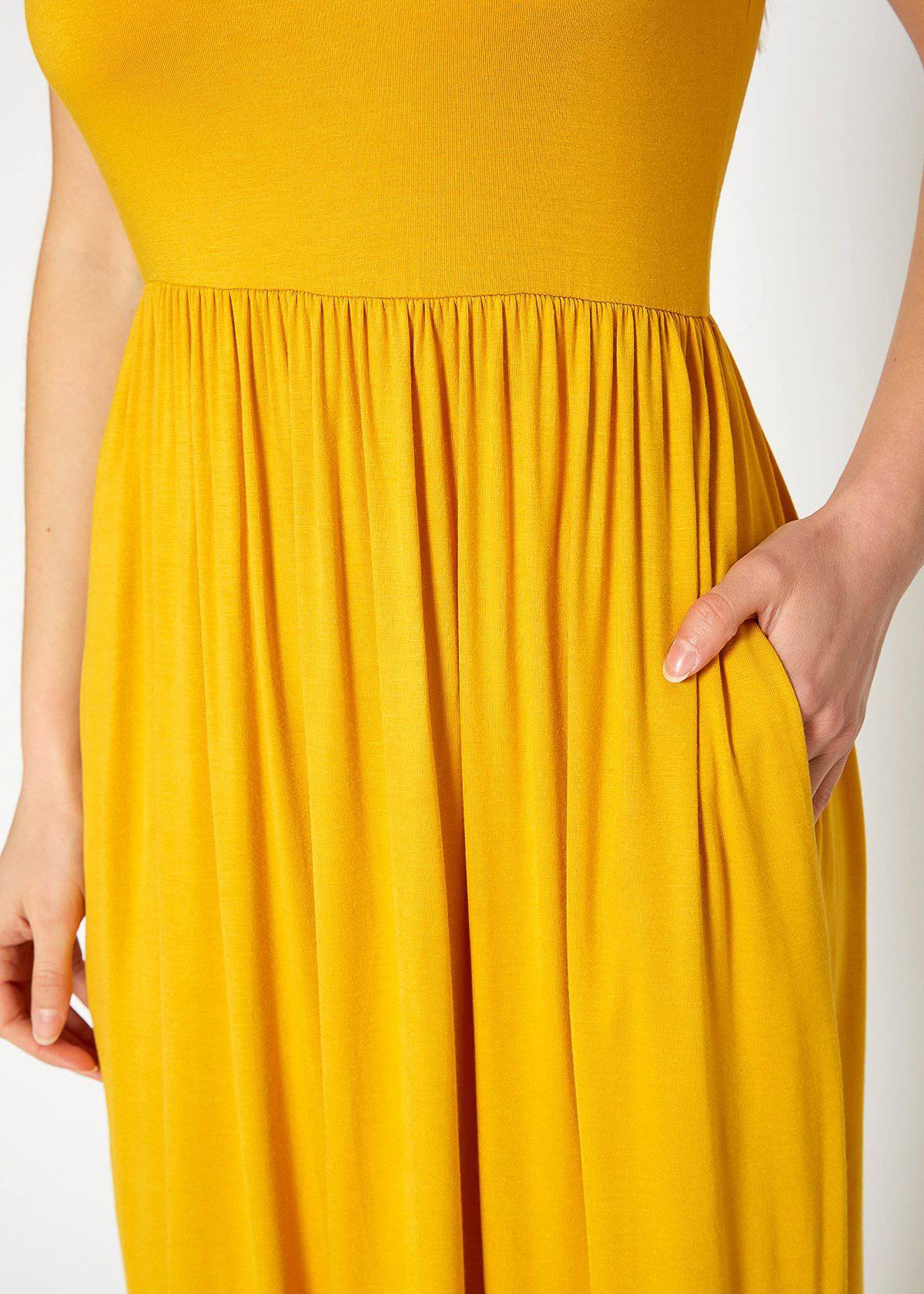 Buy Sleeveless Pleated Maxi Dress by Shop at Konus