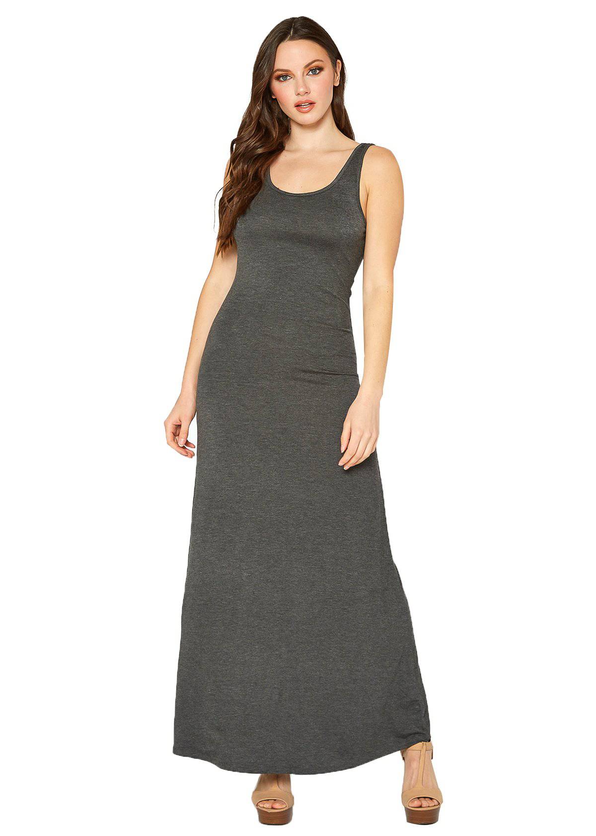 Buy Sleeveless Scoop Neck Maxi Dress by Shop at Konus