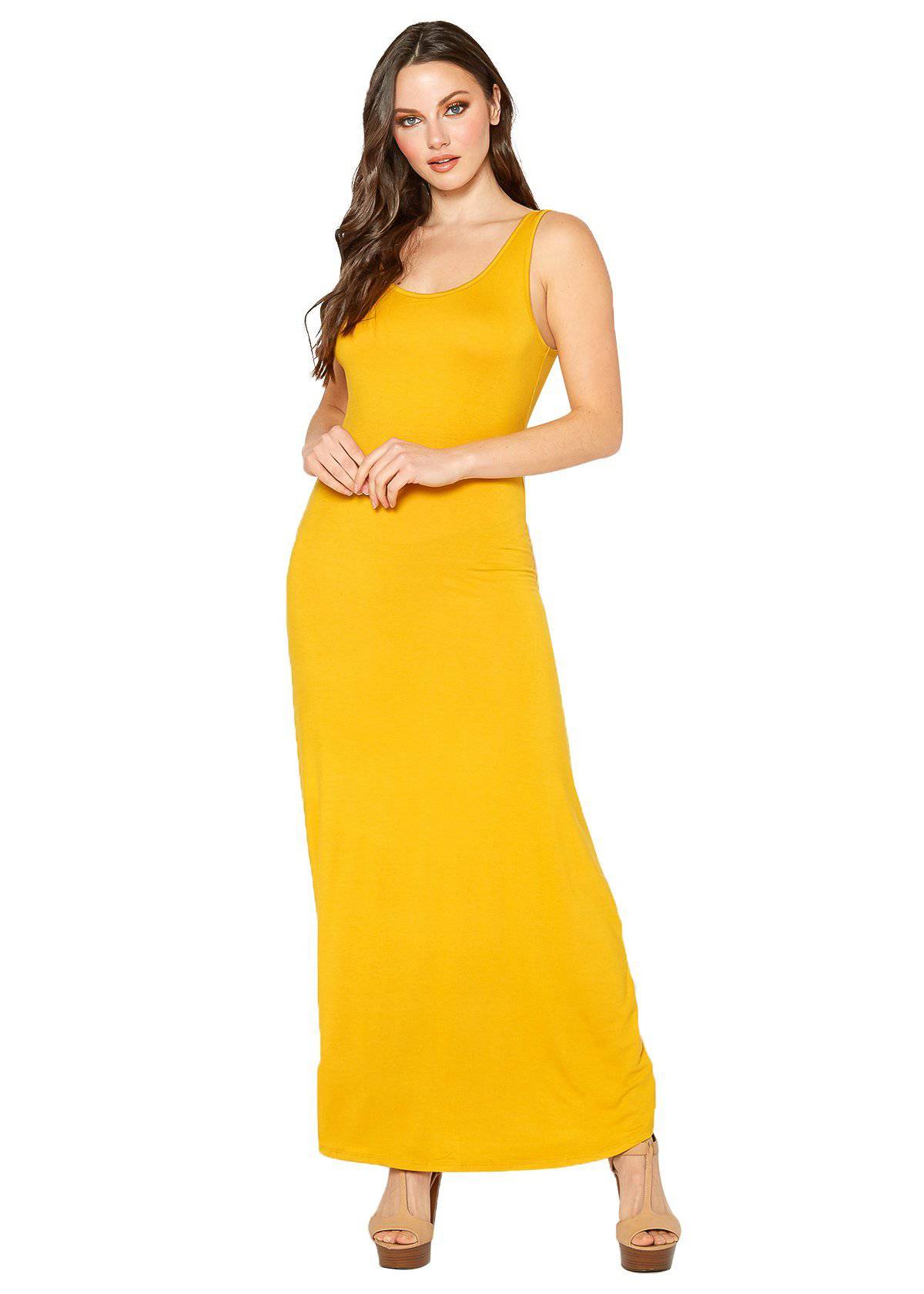 Buy Sleeveless Scoop Neck Maxi Dress by Shop at Konus