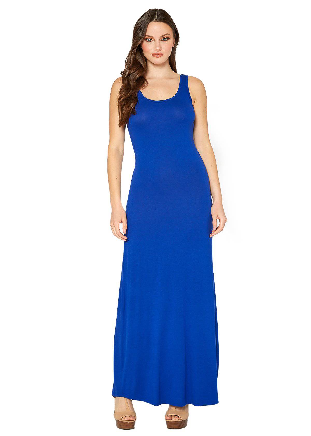 Buy Sleeveless Scoop Neck Maxi Dress by Shop at Konus