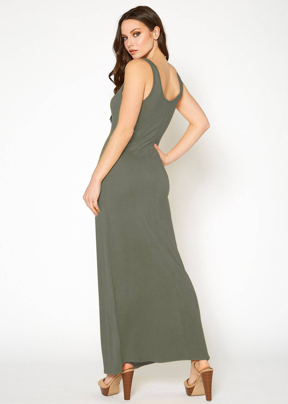 Buy Sleeveless Scoop Neck Maxi Dress by Shop at Konus
