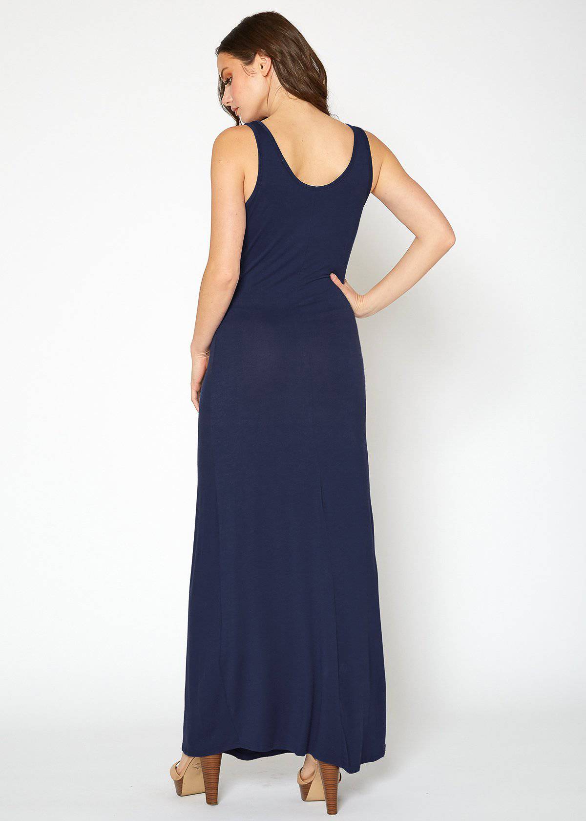Buy Sleeveless Scoop Neck Maxi Dress by Shop at Konus