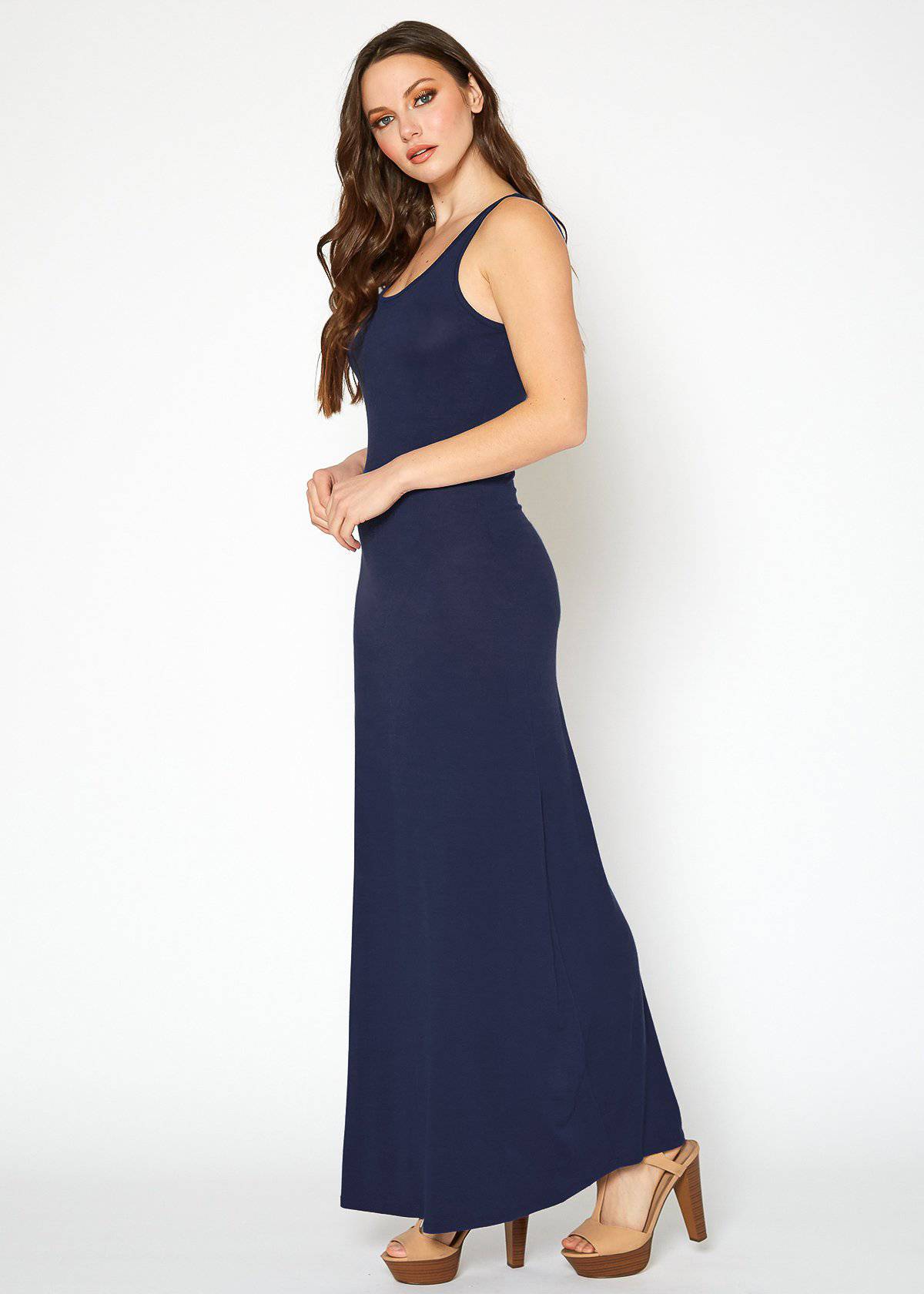 Buy Sleeveless Scoop Neck Maxi Dress by Shop at Konus